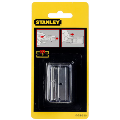 Étui 10 lame pour racloir 28-500 STANLEY 40 mm - 0-28-510