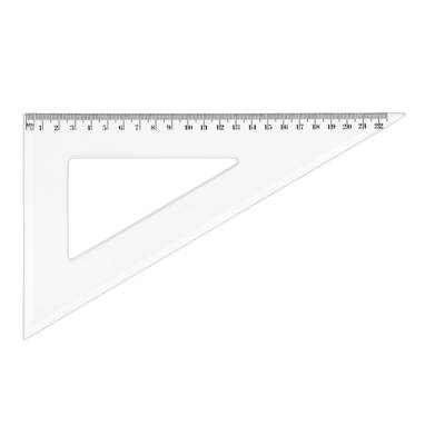 Equerre Plastique Graduée 60° 21 cm Transparent