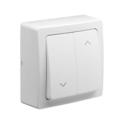 Interrupteur volet roulant blanc BLOK - Gedimat - DEBFLEX