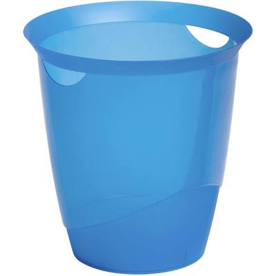 Corbeille à Papier TREND 16 litres Bleu translucide