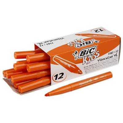 Boîte de 12 feutres de coloriage KIDS VISACOLOR XL Pte large Bloquée Orange