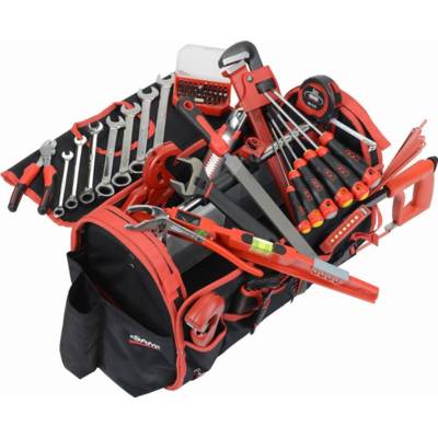 Caisse textile 39 L + 95 Outils pour plombier SAM OUTILLAGE - CP-PL1 - Maxoutil