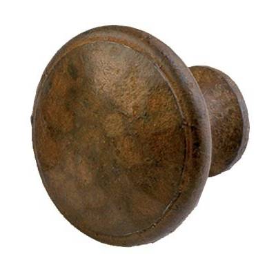 Bouton rond DUBOIS - fer ciré rouillé - 98750 - Maxoutil