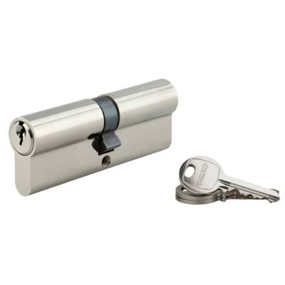 Cylindre SA laiton nickelé 3 nickelé - 45x45mm - Gedimat - THIRARD