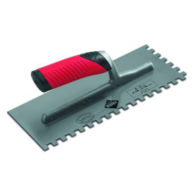 Peigne à colle à poignée RUBIFLEX larg.12cm long.28cm denture carrée 10x10mm - Gedimat