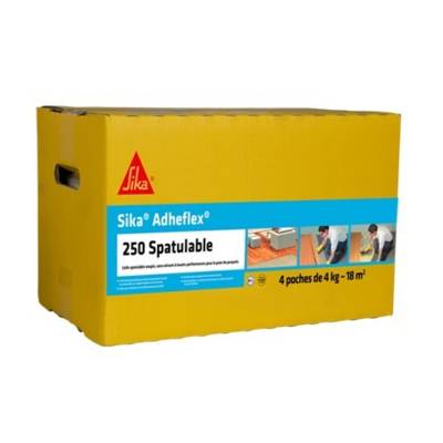Colle PU hybride ADHEFLEX 250 spatulable - 4 poches de 4kg - Gedimat - SIKA