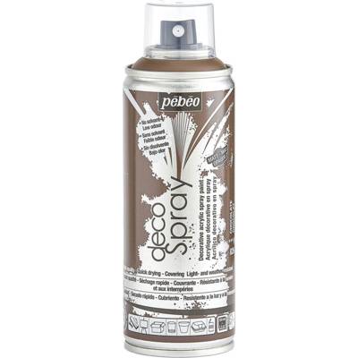 Aérosol 200ml Peinture DécoSpray CHOCOLAT - PÉBÉO