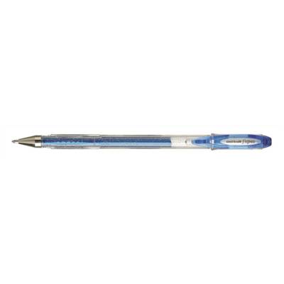 Roller encre gel Signo UM120SP pointe large 1mm Bleu Pailleté - Uni-Ball
