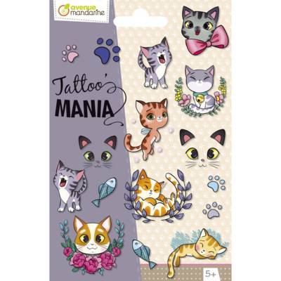 Tattoo' Mania, Chats - Multicolore - AVENUE MANDARINE