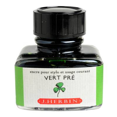 Encre traditionnelle à stylo en flacon "D" 30ml Vert pré - HERBIN