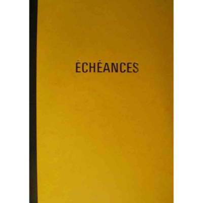 Cahier piqûre "Echéances", 92 pages, 320 x 210 mm - ELVE