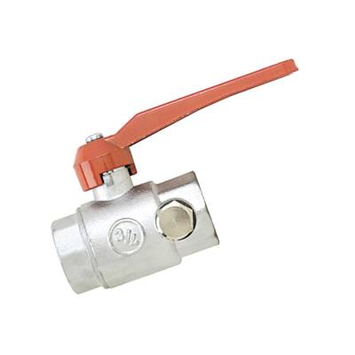 Vanne d'arrêt acier nickelé 1/4 tour femelle femelle à purge diam.26x34mm en vrac 1 pièce - Gedimat - BOUTTE