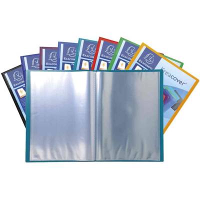 Protège document personnalisable PP Kreacover 80 vues Coloris Aléatoire - EXACOMPTA