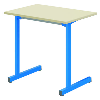 Table GANGE plateau ép.19 mm mélaminé chant ABS piètement époxy -