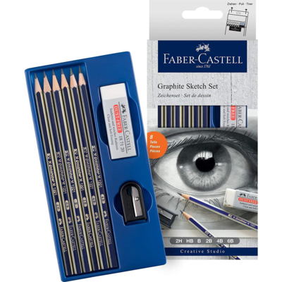 Set de dessin Goldfaber graphite 8 pièces