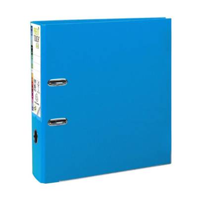 Classeur à levier Prem'Touch dos 80mm A4 bleu clair