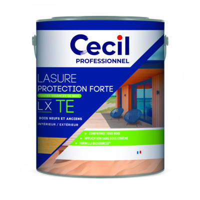 Lasure de protection forte LX TE - chêne - Gedimat - CECIL PRO