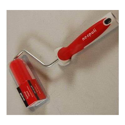Rouleau laqueur mousse micro cratere rouge 110 mm +carton.sous coque - Gedimat - NESPOLI