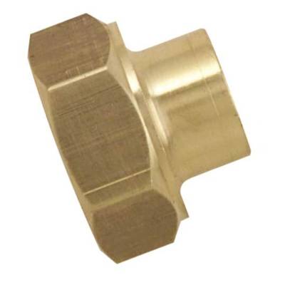 Manchon laiton brut fer/cuivre 270GCU femelle à visser diam.15x21mm à souder diam.12mm en vrac 1 pièce - Gedimat - BOUTTE