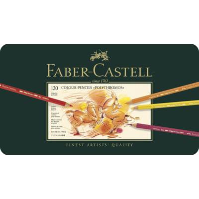 Boite Métal de 120 Crayon de couleur POLYCHROMOS Assortis - FABER-CASTELL