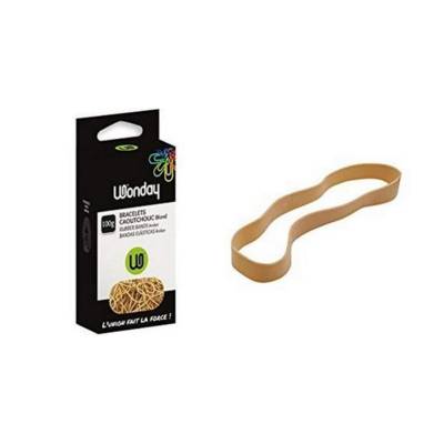 Bracelets caoutchouc blond 200 x 10 mm Boite de 100 g