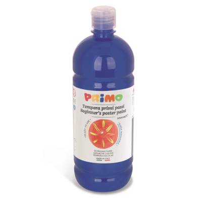 Gouache Ready-Mix Premier Pas 1000 ml Flacon avec Bouchon Flux Control Bleu Outremer 500 - PRIMO