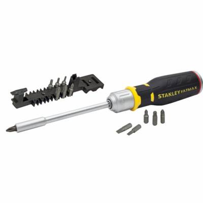 Tournevis porte-embouts a cliquet + 12 embouts
fente : 4-5,5-6mm / ph1- ph2 - ph3/ pz1-pz2-pz3 / t10-t15-t20
+ ratelier - FMHT0-62690 - Maxoutil