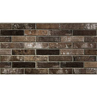 Carrelage mur intérieur LONDON - 6 x 25 cm ép.9,5 mm - brown - Gedimat - RONDINE
