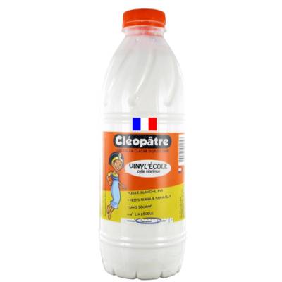 Flacon Colle Vinylique "Vinyl'école" en 1 kg Blanche