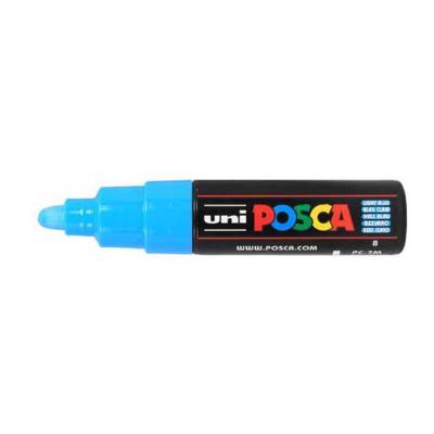 Marqueur pointe large conique PC7M BC Bleu clair - POSCA