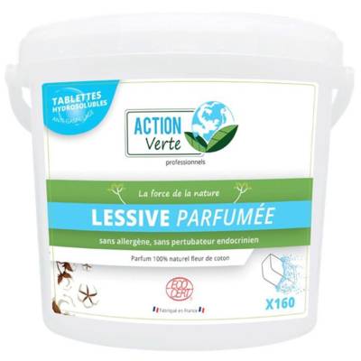Seau x 160 Tablettes de Lessive Linge Parfumées Ecocert