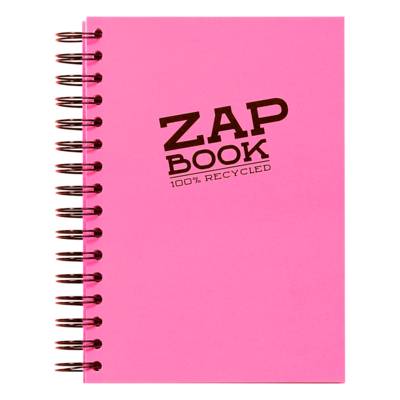 Carnet croquis ZAP BOOK SPIRALE A5 80g 160 Feuilles coloris aléatoire vif