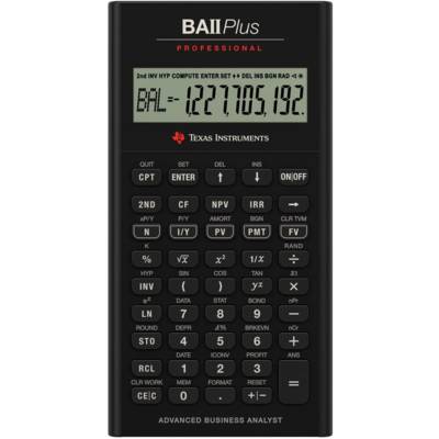 Calculatrice financière TI-BA II Plus Prof