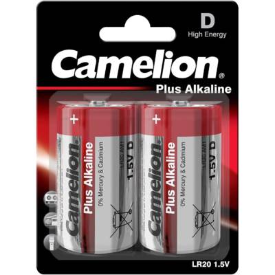 Pack 2 piles Plus Alcaline LR20 D 21000mA