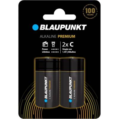 Piles C alcalines PREMIUM, paquet de 2