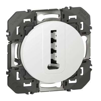 Prise téléphone en T DOOXIE blanc - Gedimat - LEGRAND