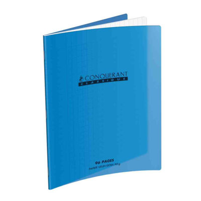 Cahier Polypro 17 x 22 Séyès 70g 96 Pages Bleu