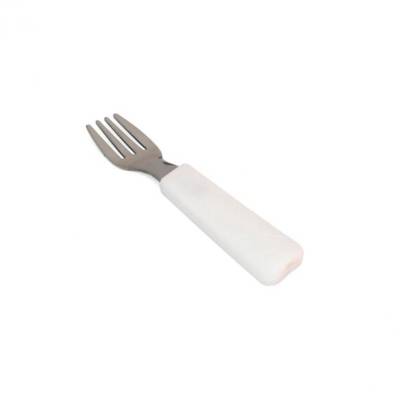 Fourchette Inox et manche blanc PLA - Lot de 6