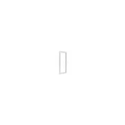 Porte fenêtre PVC blanc VISION isolation totale 140mm 1 vantail grand vitrage droit tirant haut.2,15m larg.80cm à serrure - Gedimat