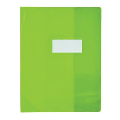 Protège-cahier PVC 150 Strong Line 24x32 cm Translucide vert