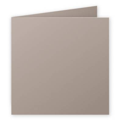 Paquet de 25 Cartes 210g pliées 135x135 gris acier - CLAIREFONTAINE