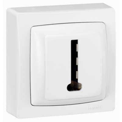 Prise téléphone 8 contacts en T ASL blanc - Gedimat - LEGRAND