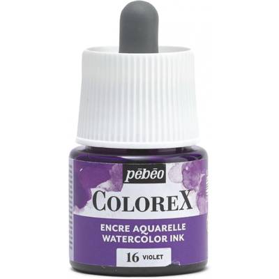 Flacon 45ml Peinture COLOREX Aquarelle Violet - PÉBÉO