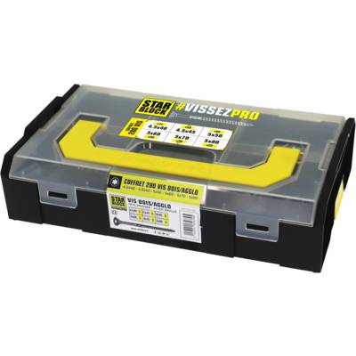 Coffret vis Ø4,5/5 STARBLOCK - boîte de 280 pièces - Gedimat