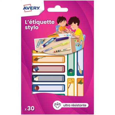 Sachet de 30 étiquettes stylos motifs magie - 50 x 10 mm