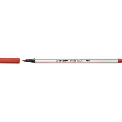 Feutre pointe pinceau Pen 68 brush rouge carmin - STABILO