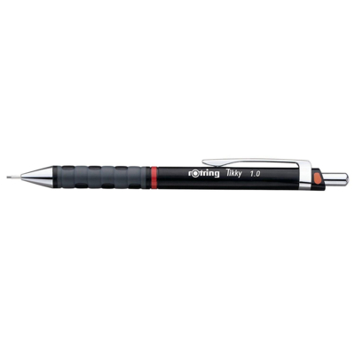Porte-mines Tikky Grip Pte Métal 1,0 mm Noir - Rotring