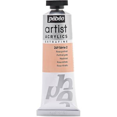 Tube 37 ml Peinture Artist Acrylics Extra fine ROSE PORTRAIT - PÉBÉO