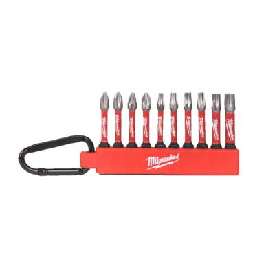 Mousqueton embouts SHOCKWAVE - set de 10 pièces - Gedimat - MILWAUKEE