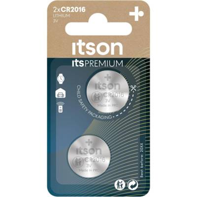 Pack 2 CR2016 Piles bouton Lithium Idéale clés de voiture, montres